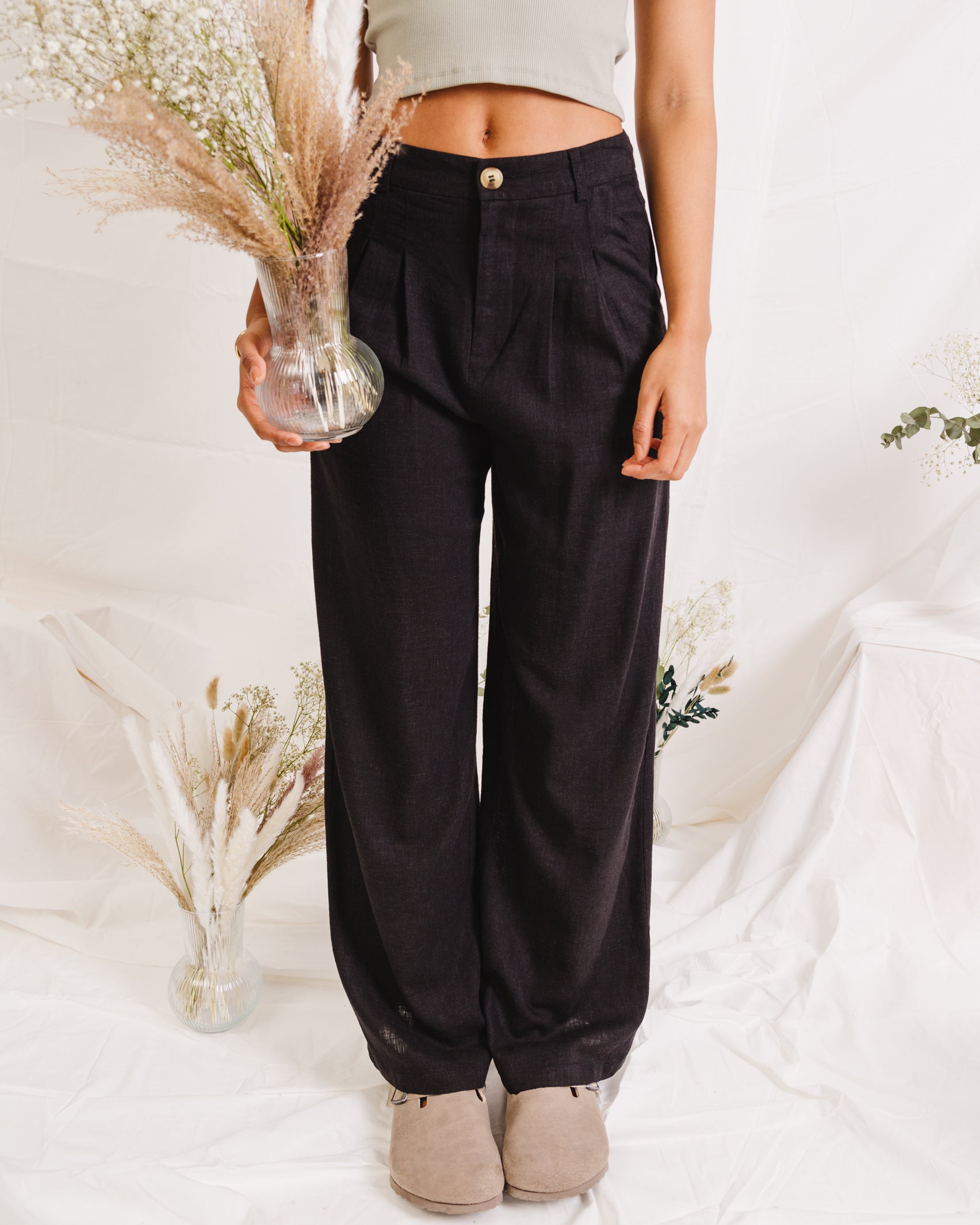 Leinen Anzughose-Broke+Schön