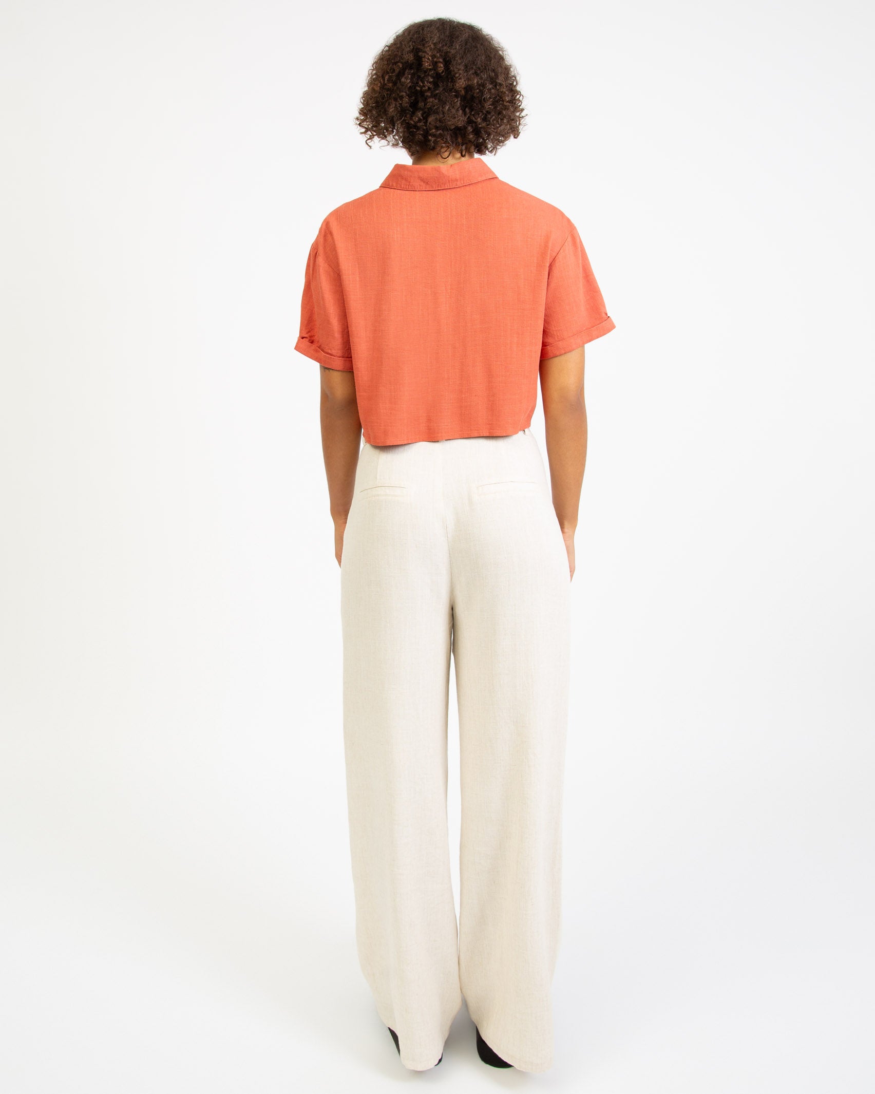 Leinen Bluse zum Knoten-Broke+Schön