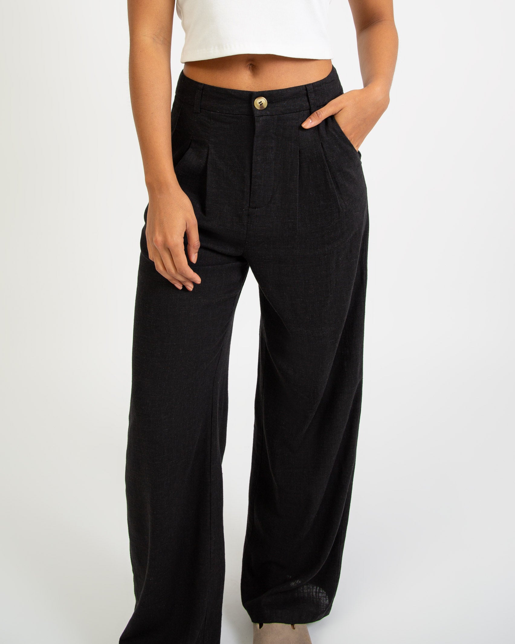 Leinen Anzughose-Broke+Schön