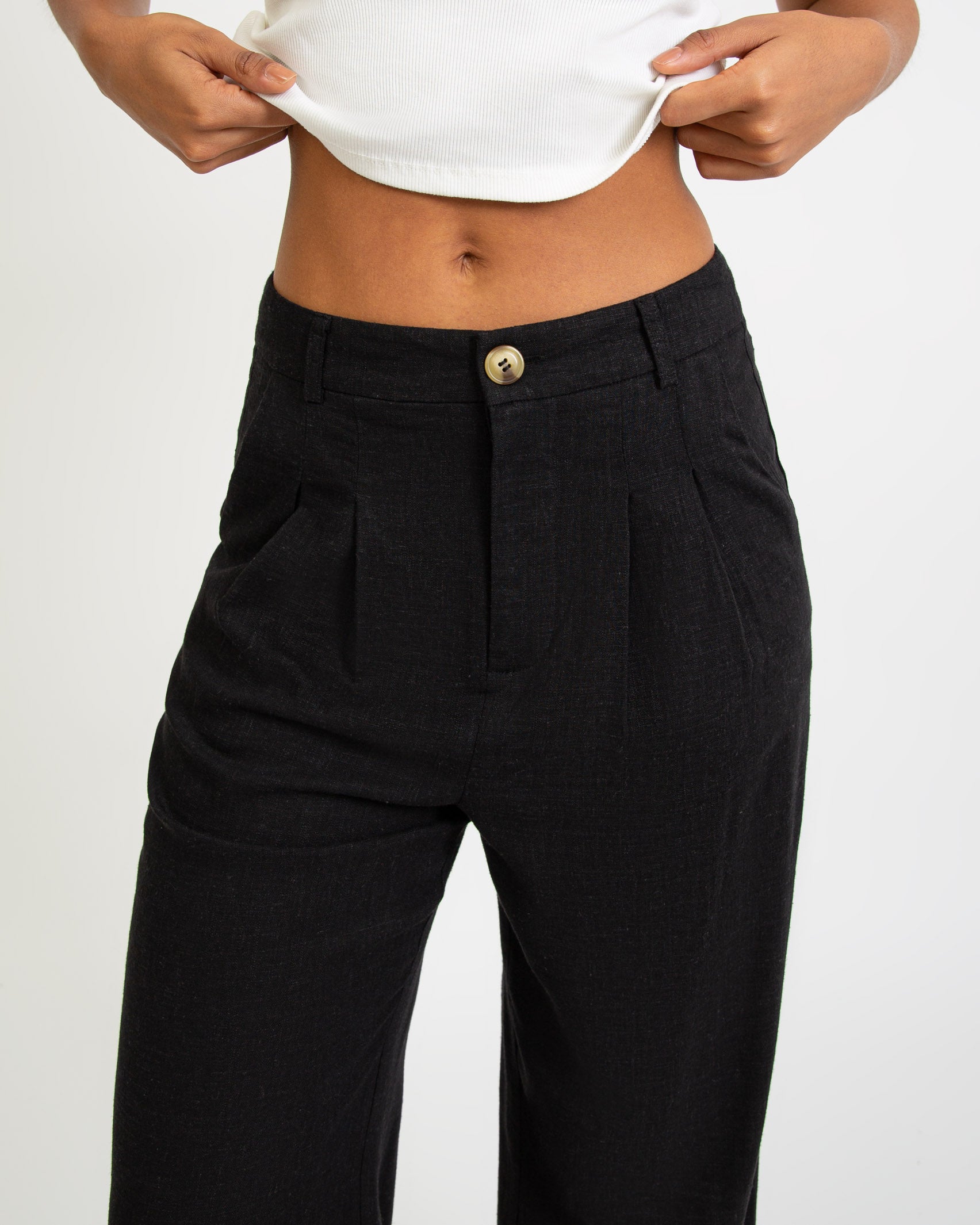 Leinen Anzughose-Broke+Schön