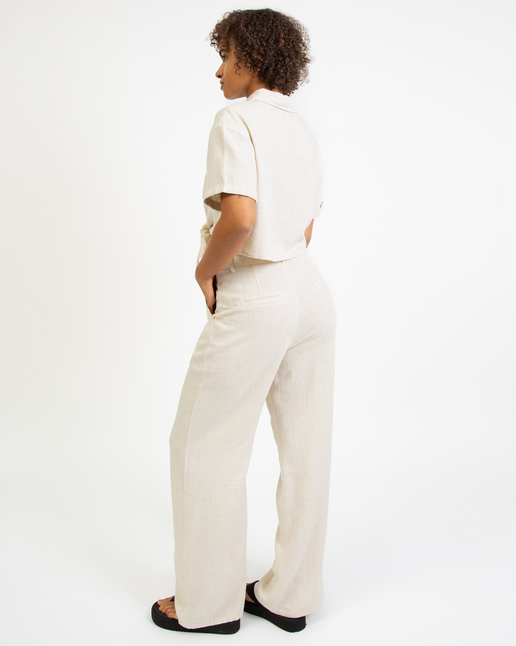 Leinen Anzughose-Broke+Schön