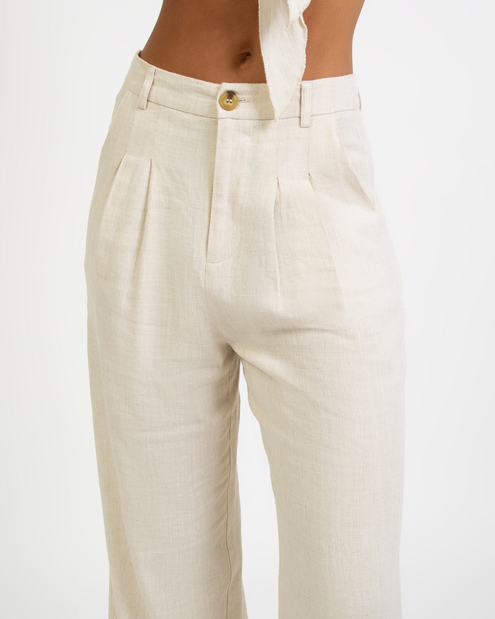 Leinen Anzughose-Broke+Schön