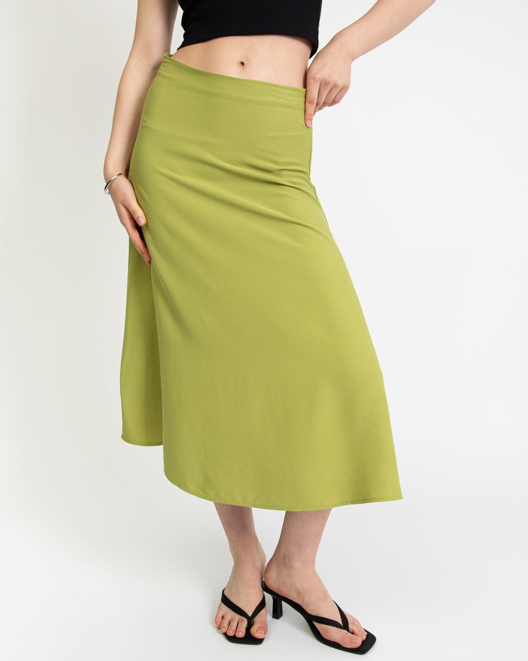 Eleganter Midi Rock-Broke+Schön