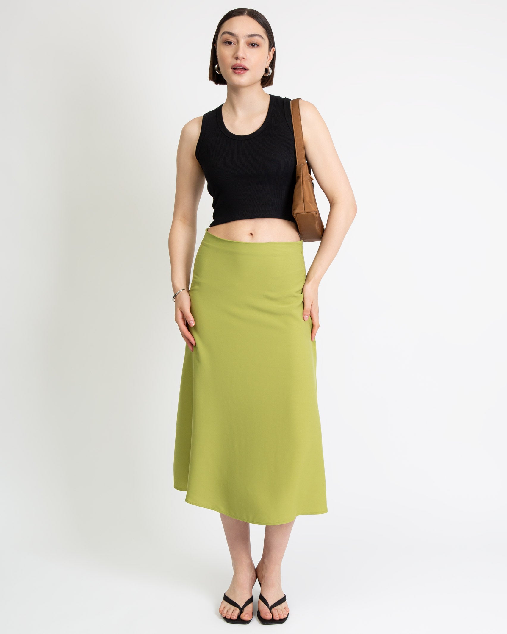 Eleganter Midi Rock-Broke+Schön