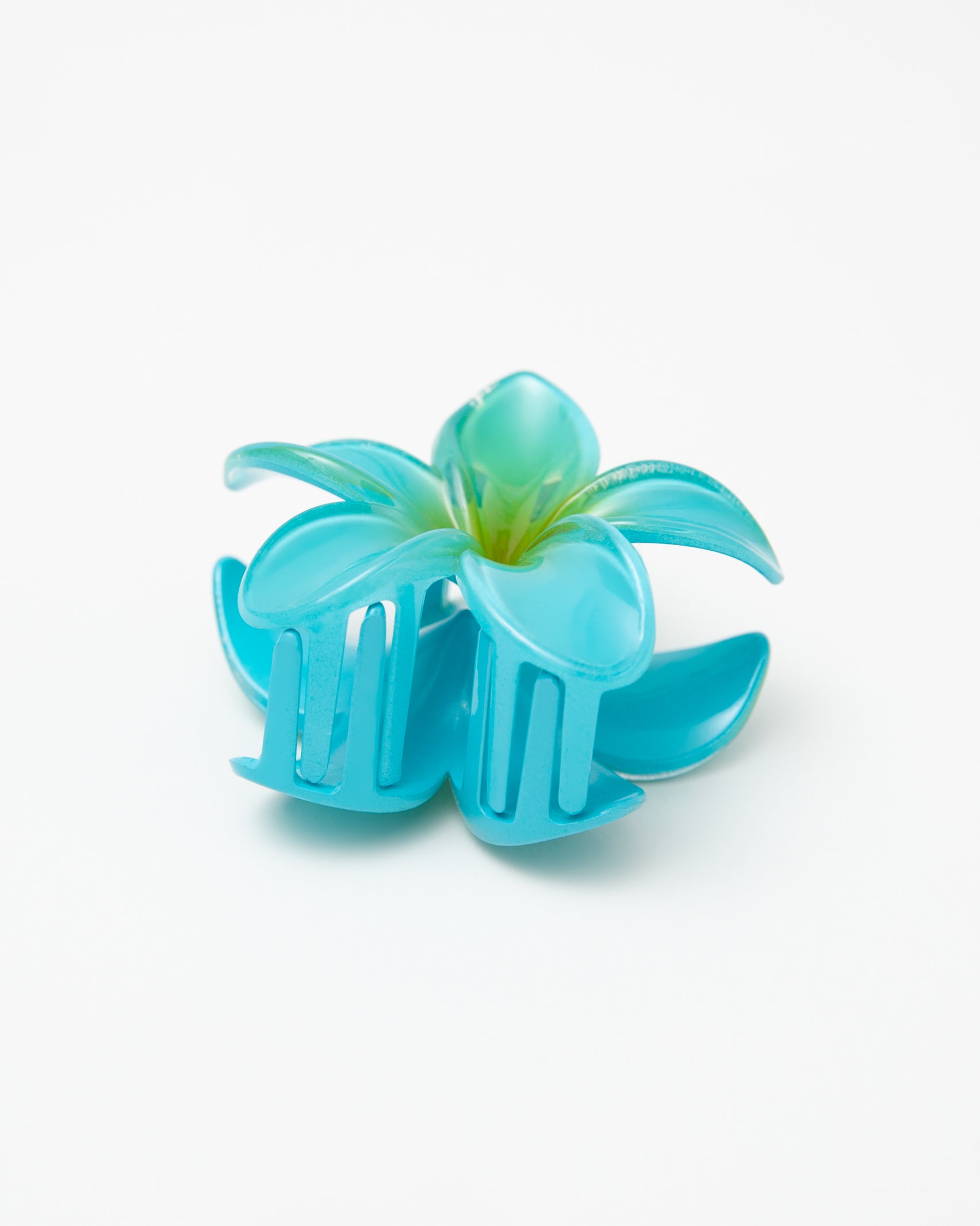 Blauer Blumenhaarclip-Broke+Schön