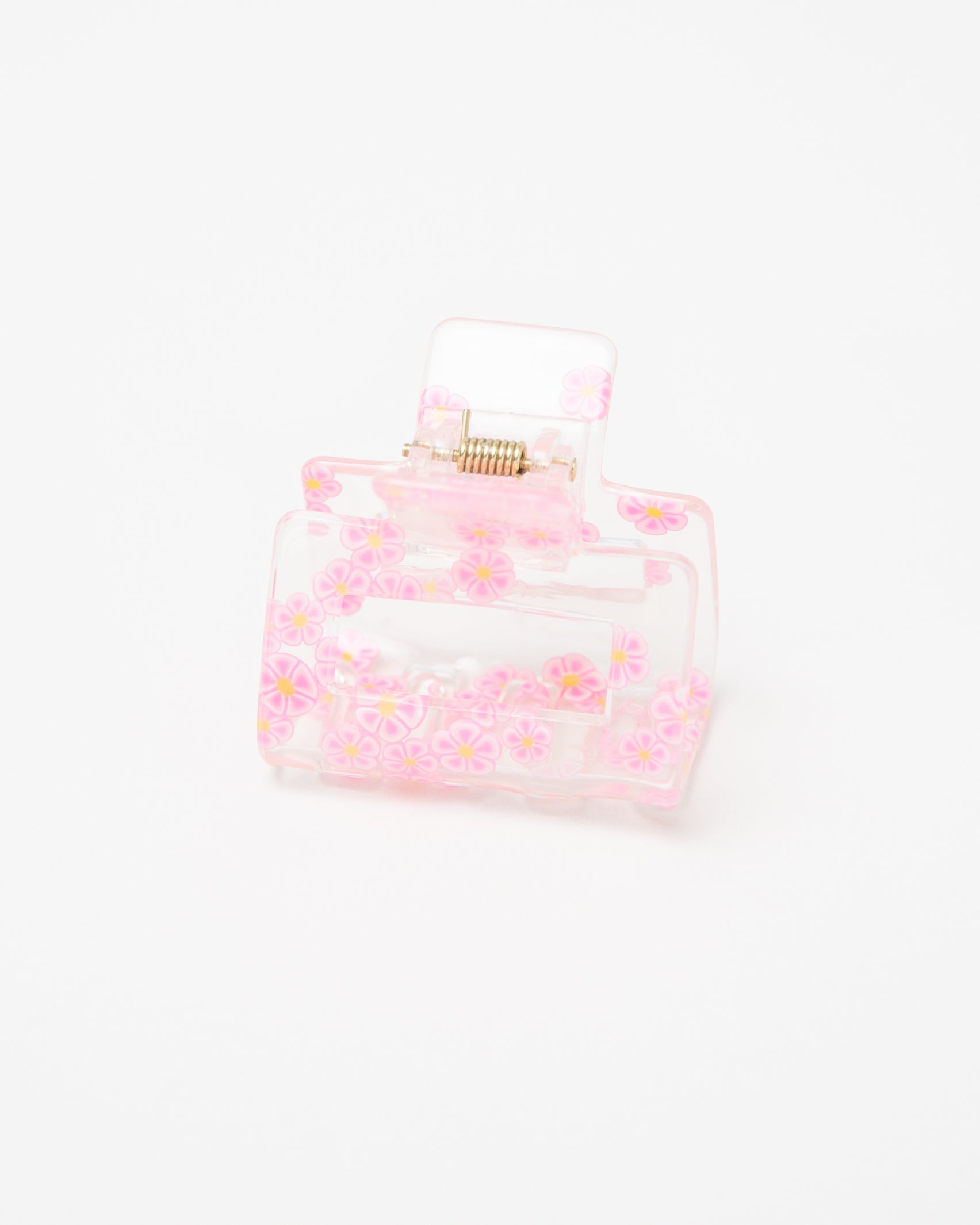 Kleiner Haarclip mit Blumenmotiven-Broke+Schön