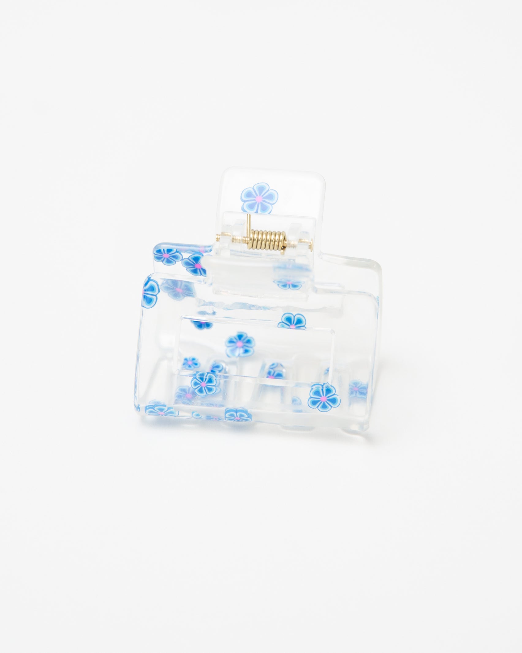 Kleiner Haarclip mit Blumenmotiven-Broke+Schön