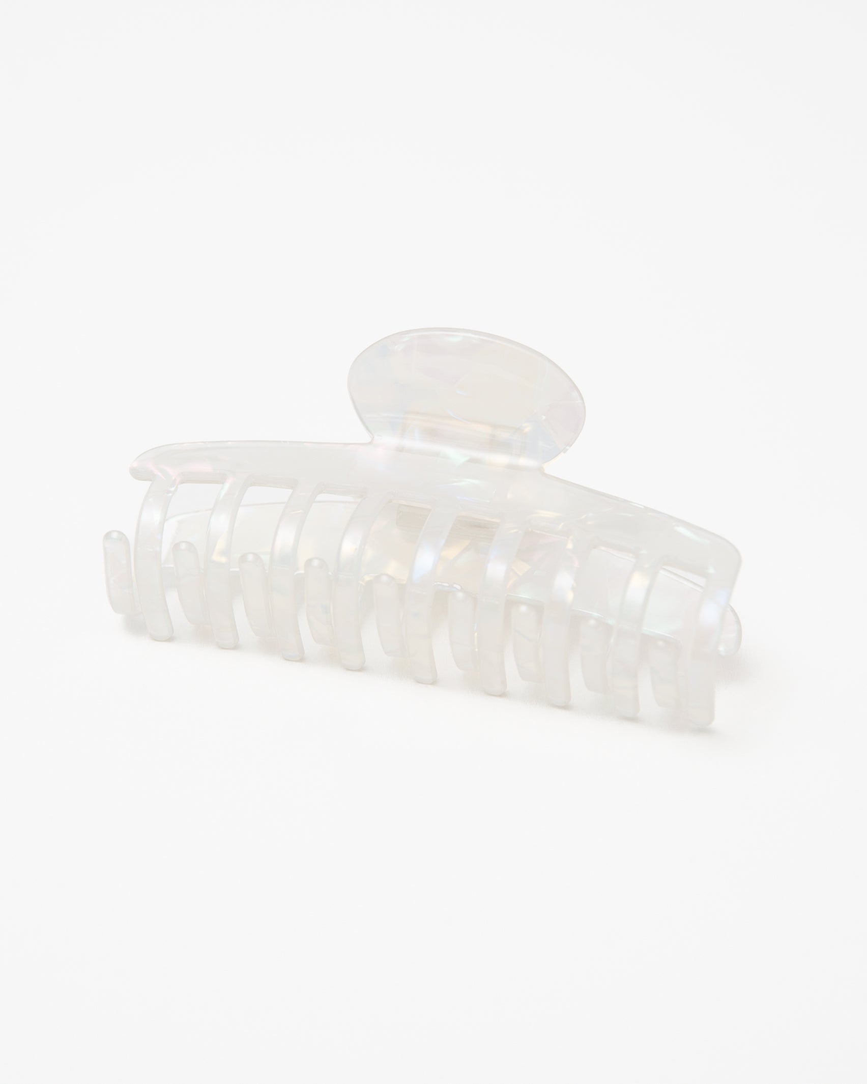 Weißer holographischer Haarclip-Broke+Schön