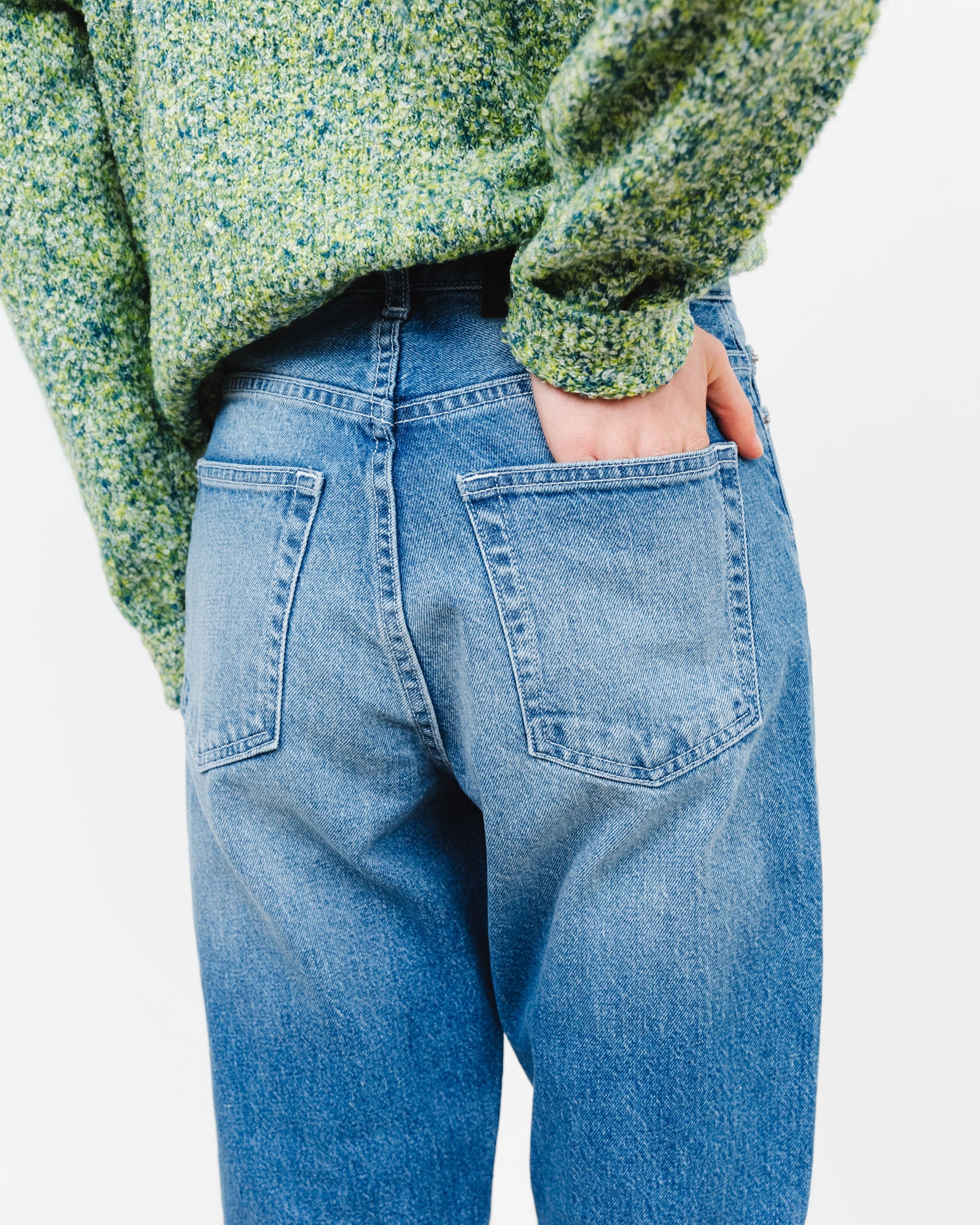 Washed Mom-Jeans - Broke + Schön#farbe_mid-stone