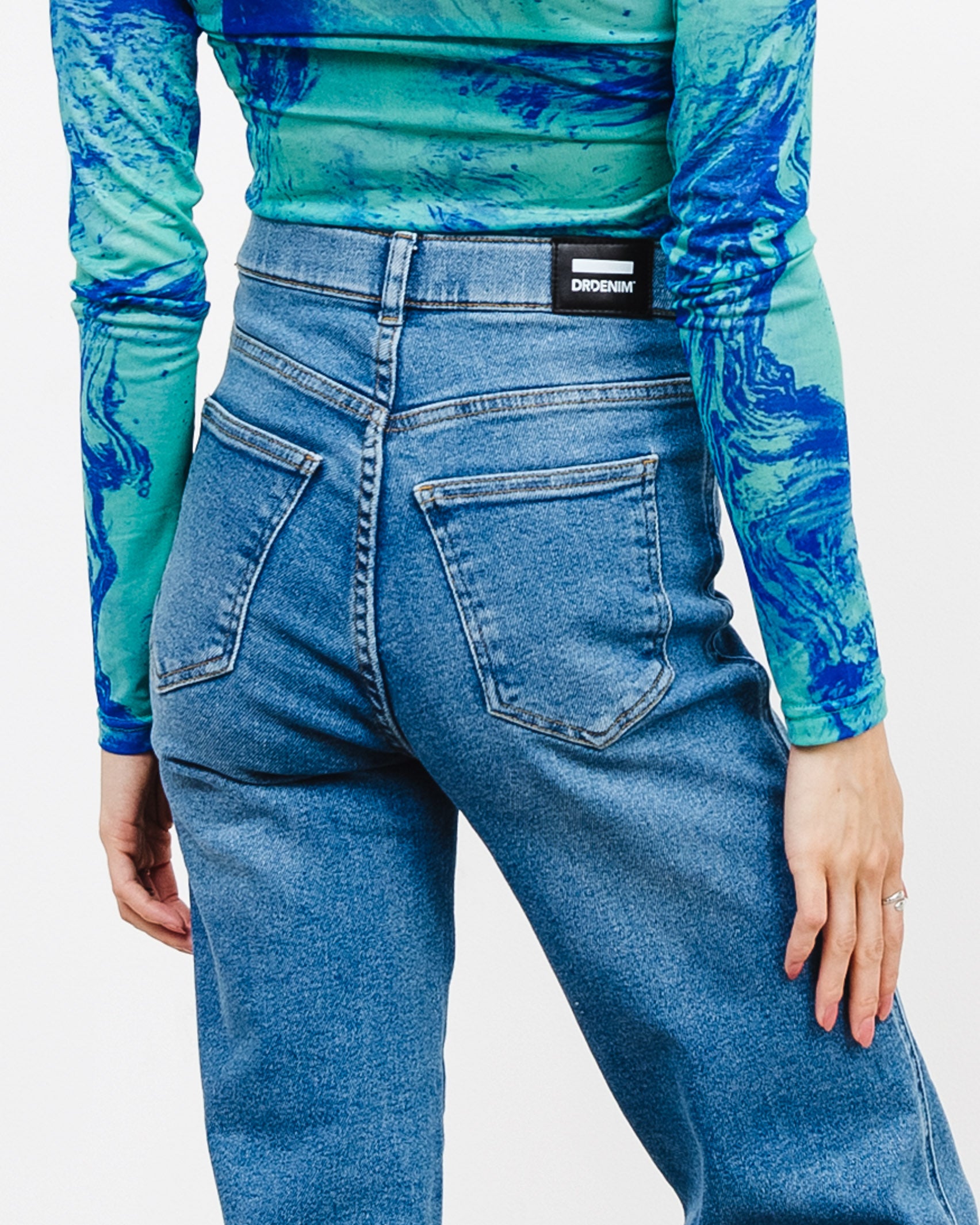 High Waist Straight Leg Jeans - Broke + Schön