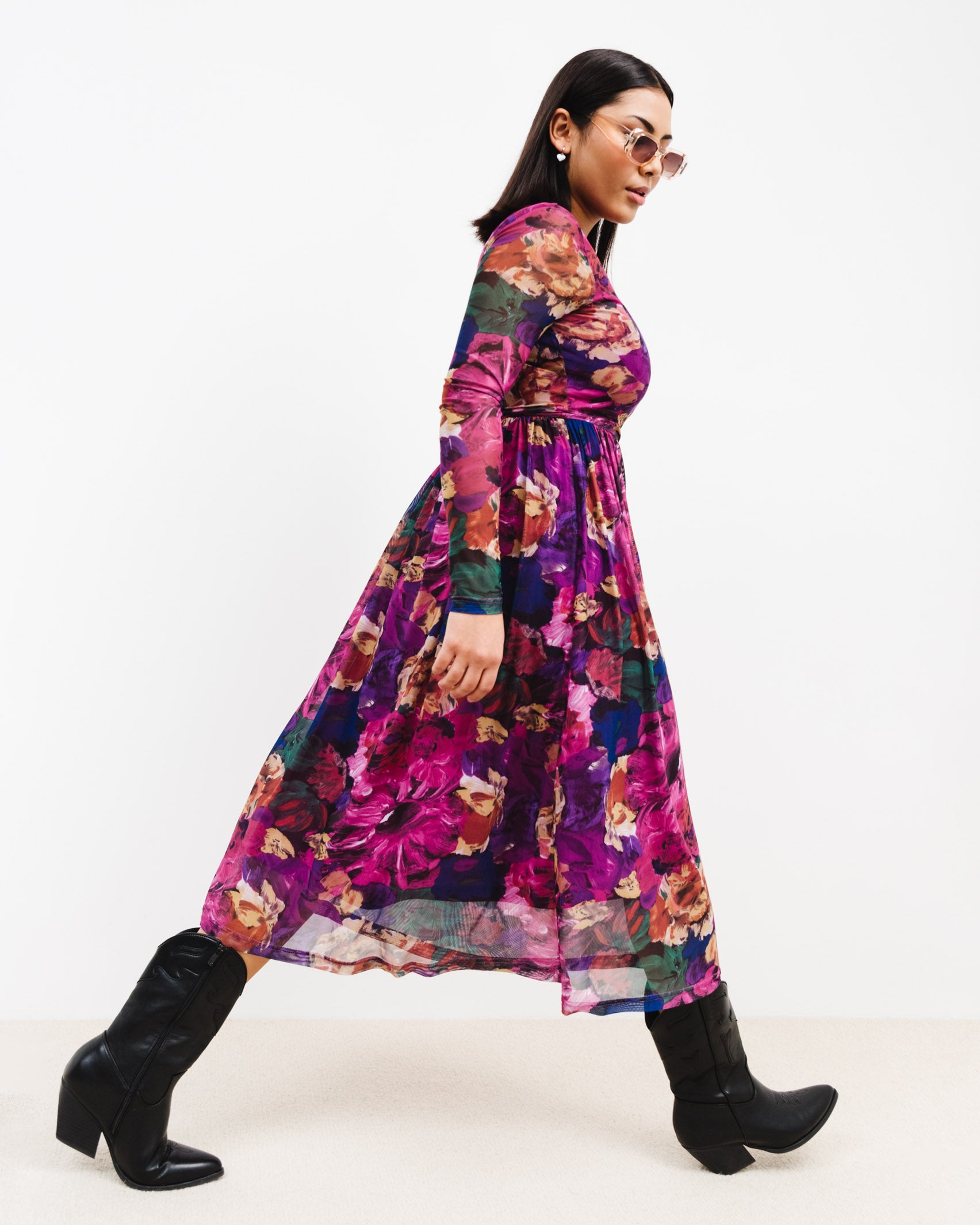 Midikleid mit Blumenmuster - Broke + Schön