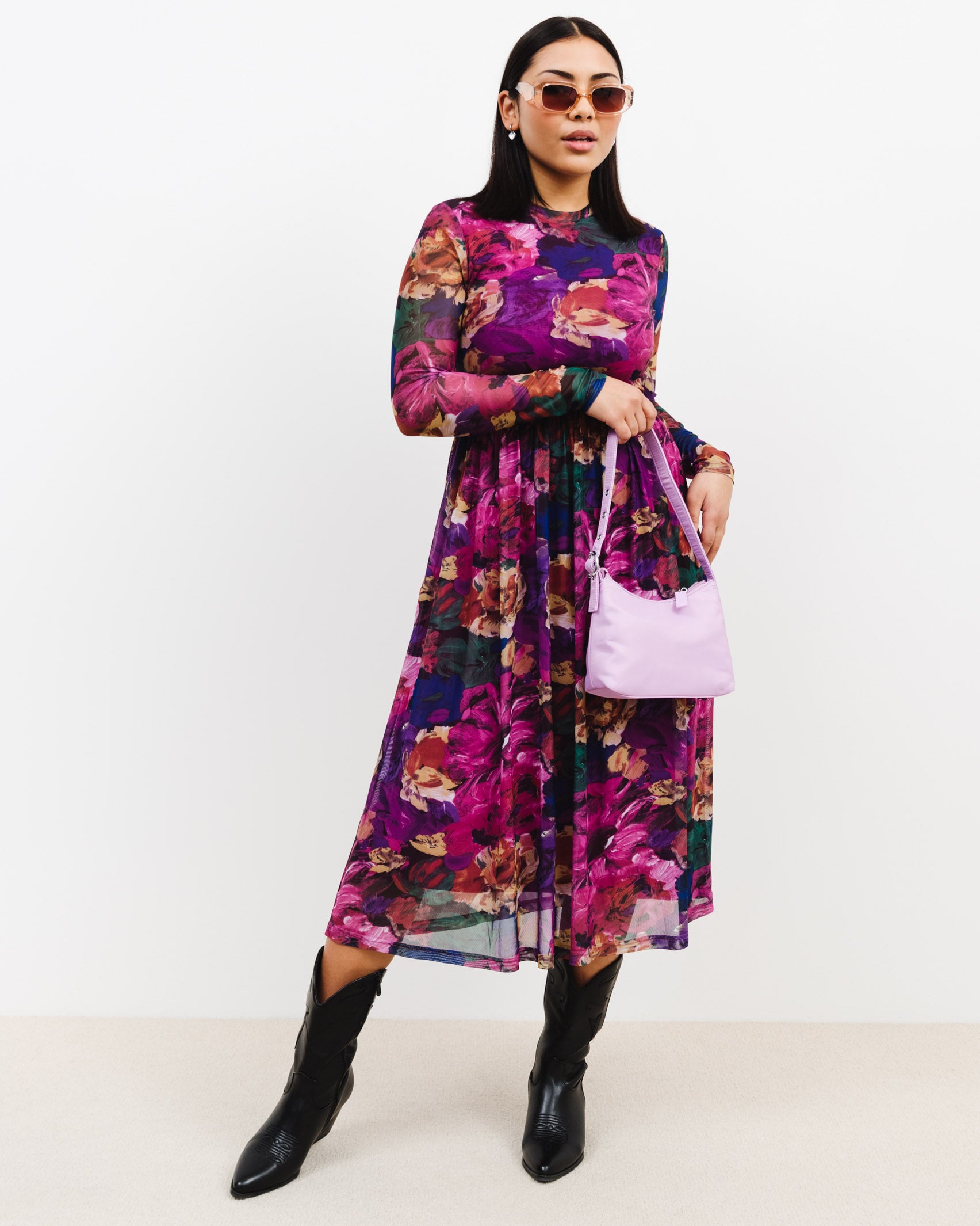 Midikleid mit Blumenmuster - Broke + Schön