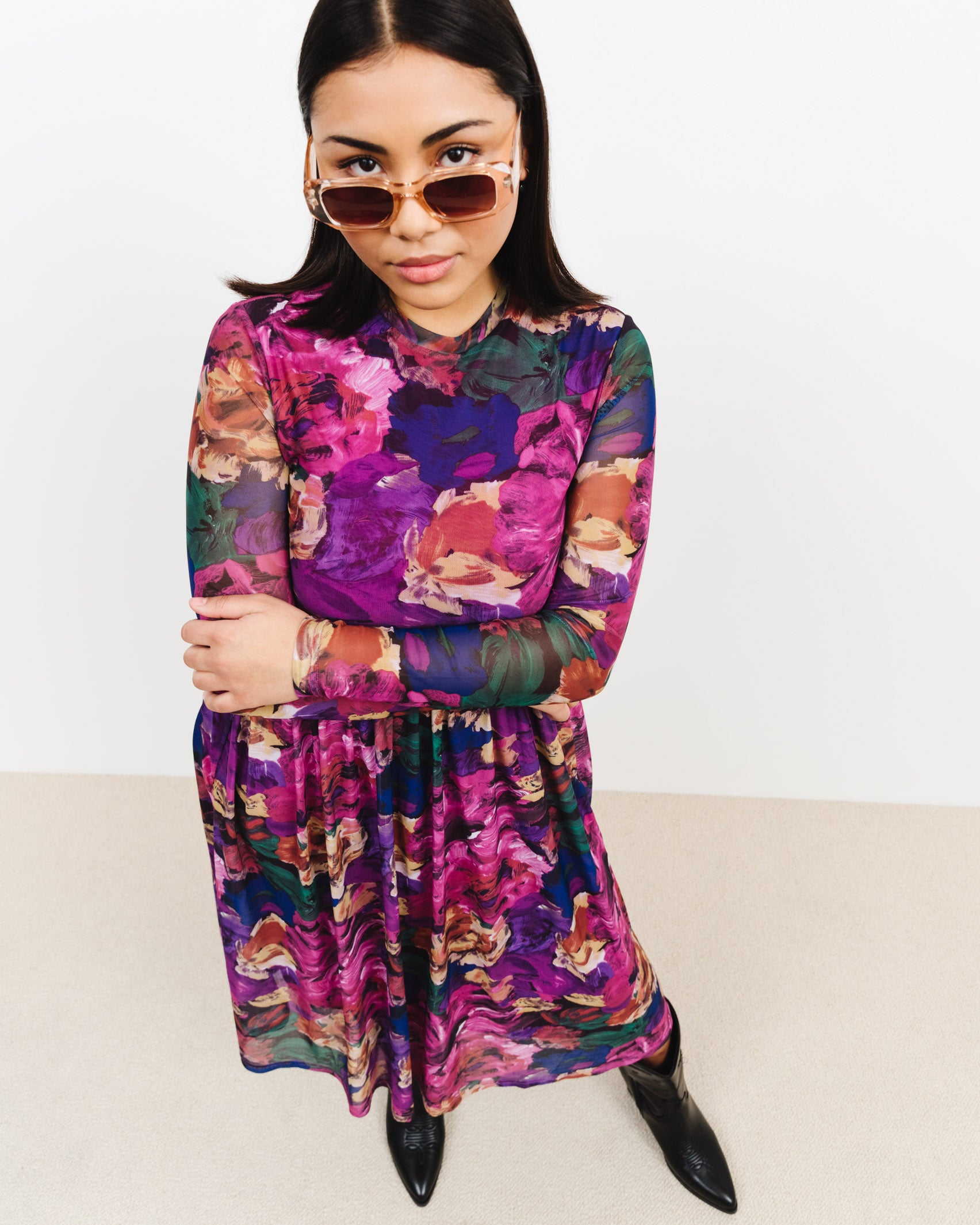 Midikleid mit Blumenmuster - Broke + Schön