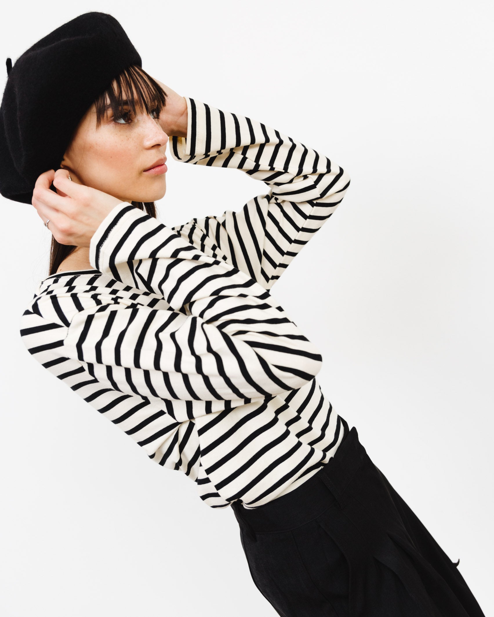 Klassisches Streifenshirt - Broke + Schön#farbe_beige