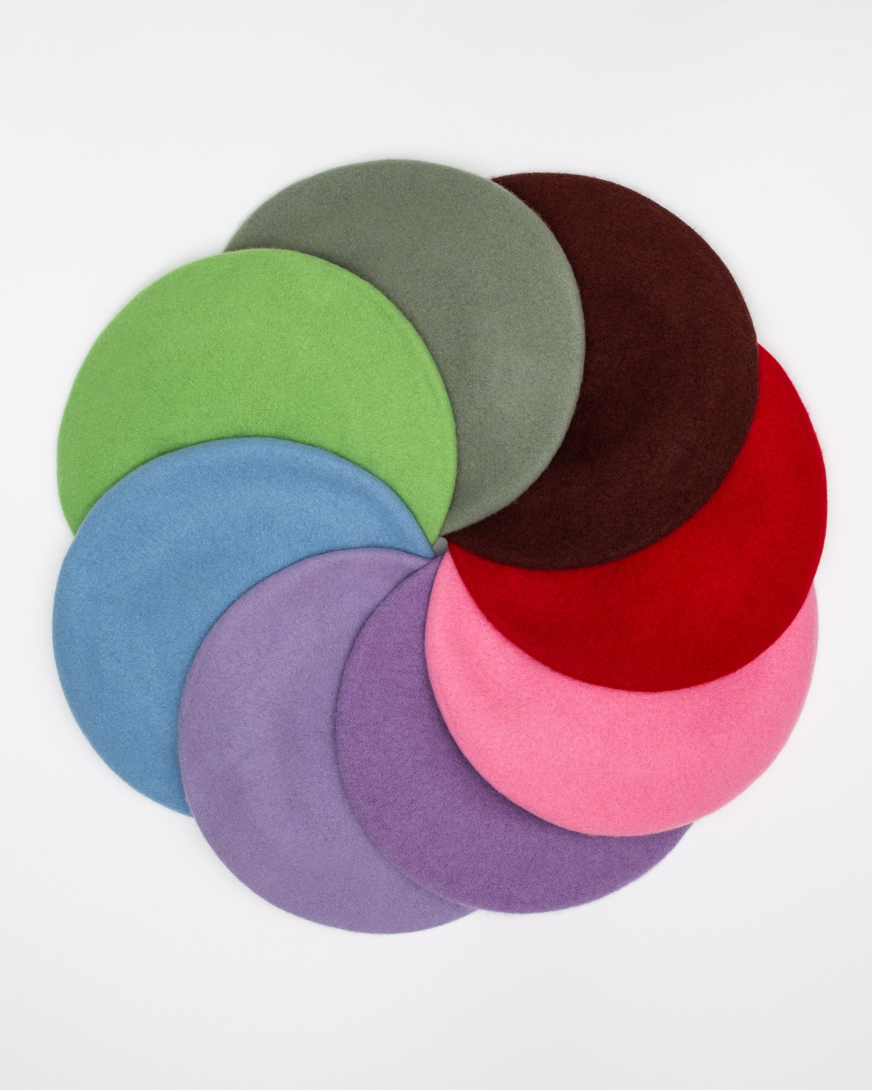 Baskenmütze in bunten Farben - Broke + Schön#farbe_bright-pink