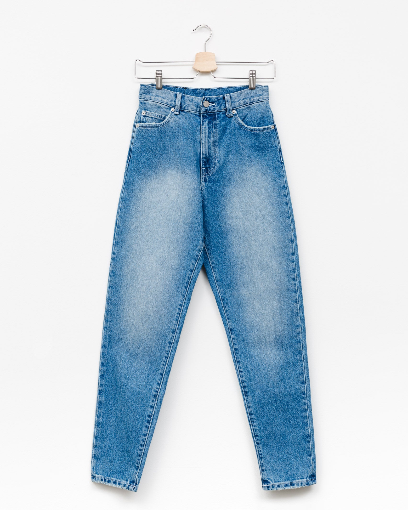 Washed Mom-Jeans - Broke + Schön#farbe_mid-stone