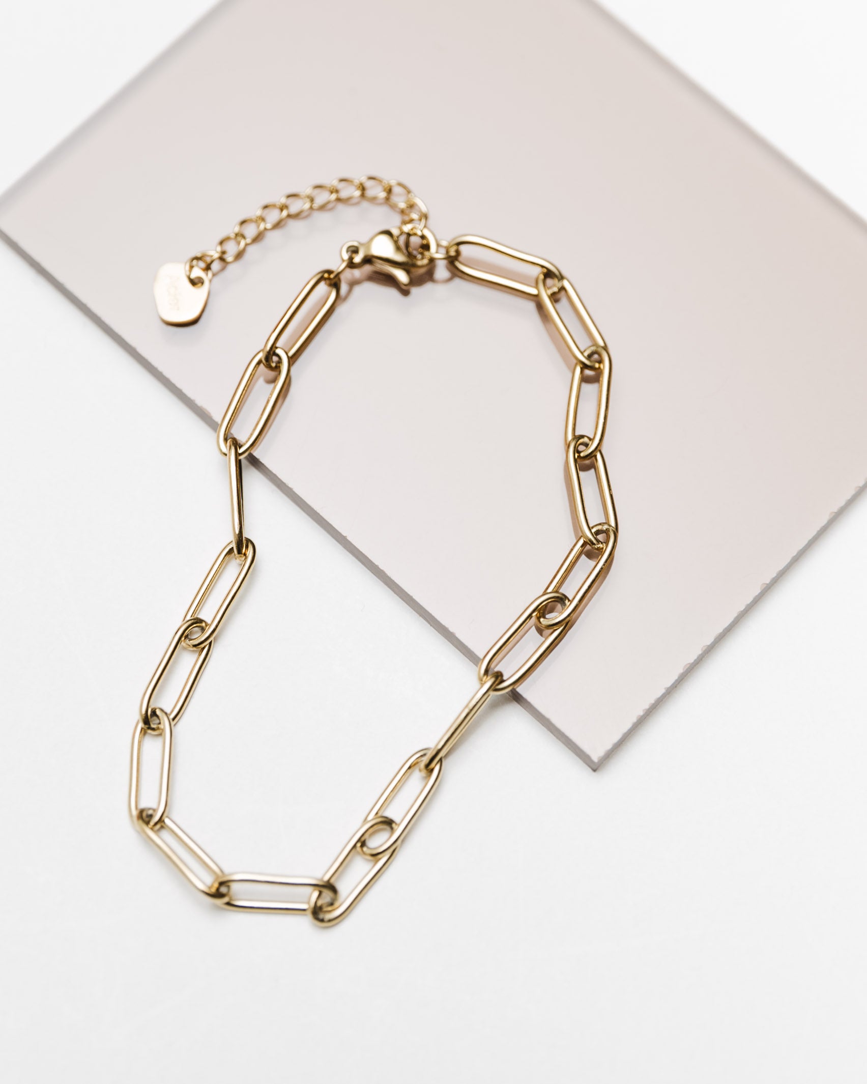 Rundliches Gliederarmband - Broke + Schön - Broke + Schön#farbe_gold-coloured