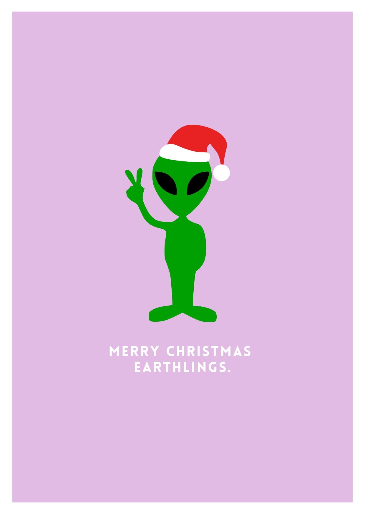 Weihnachtliche Postkarte - Broke + Schön