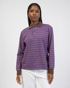 Rugby Langarmshirt mit Kragen