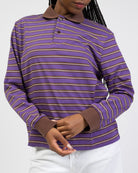 Rugby Langarmshirt mit Kragen