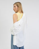 Weiße Oversize Bluse