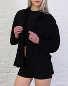 Klassische Bluse aus Leinen-Mix