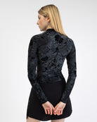 Langarmbody mit floralem Print