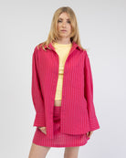 Pink Rot gestreifte Bluse