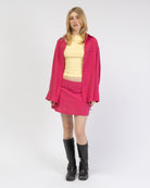 Pink Rot gestreifte Bluse