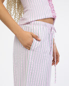 Rosa gestreifte Hose