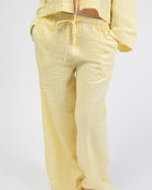 Lockere, gestreifte Stoffhose