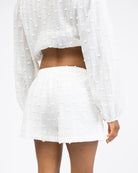 Shorts mit Stickereien