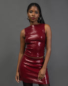 Top mit glänzenden Pailletten mit U-Boot Ausschnitt