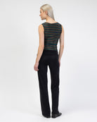 Top mit bunt glitzernden Streifen