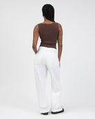 Basic Top mit U-Boot Ausschnitt