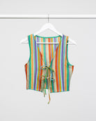 Buntes Top in Häkeloptik