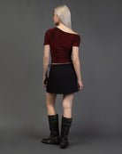 Offshoulder Shirt mit Glitzer