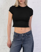 Weiches Crop T-Shirt