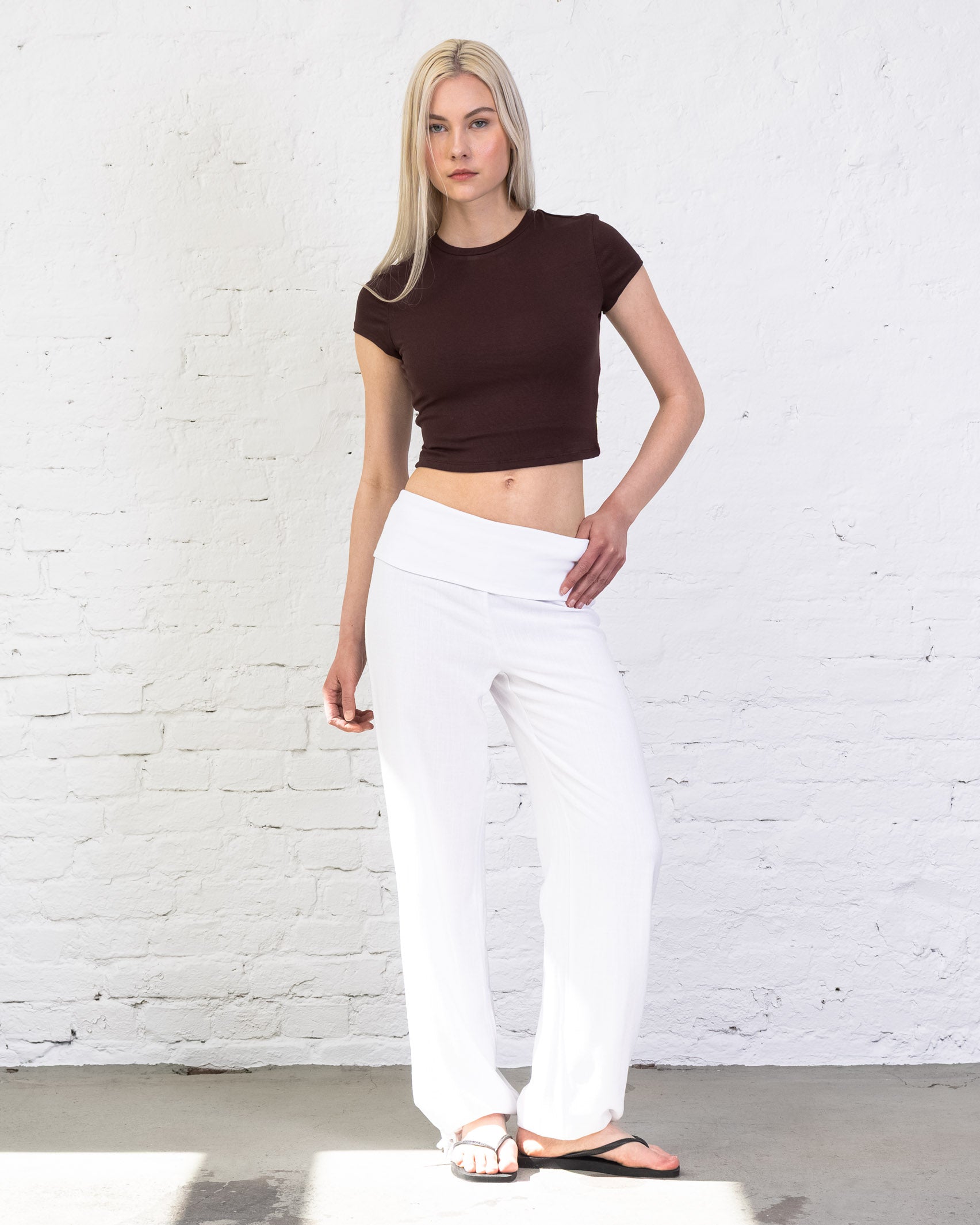 Weiches Crop T-Shirt
