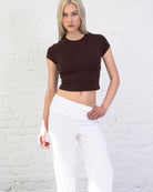Weiches Crop T-Shirt