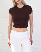 Weiches Crop T-Shirt