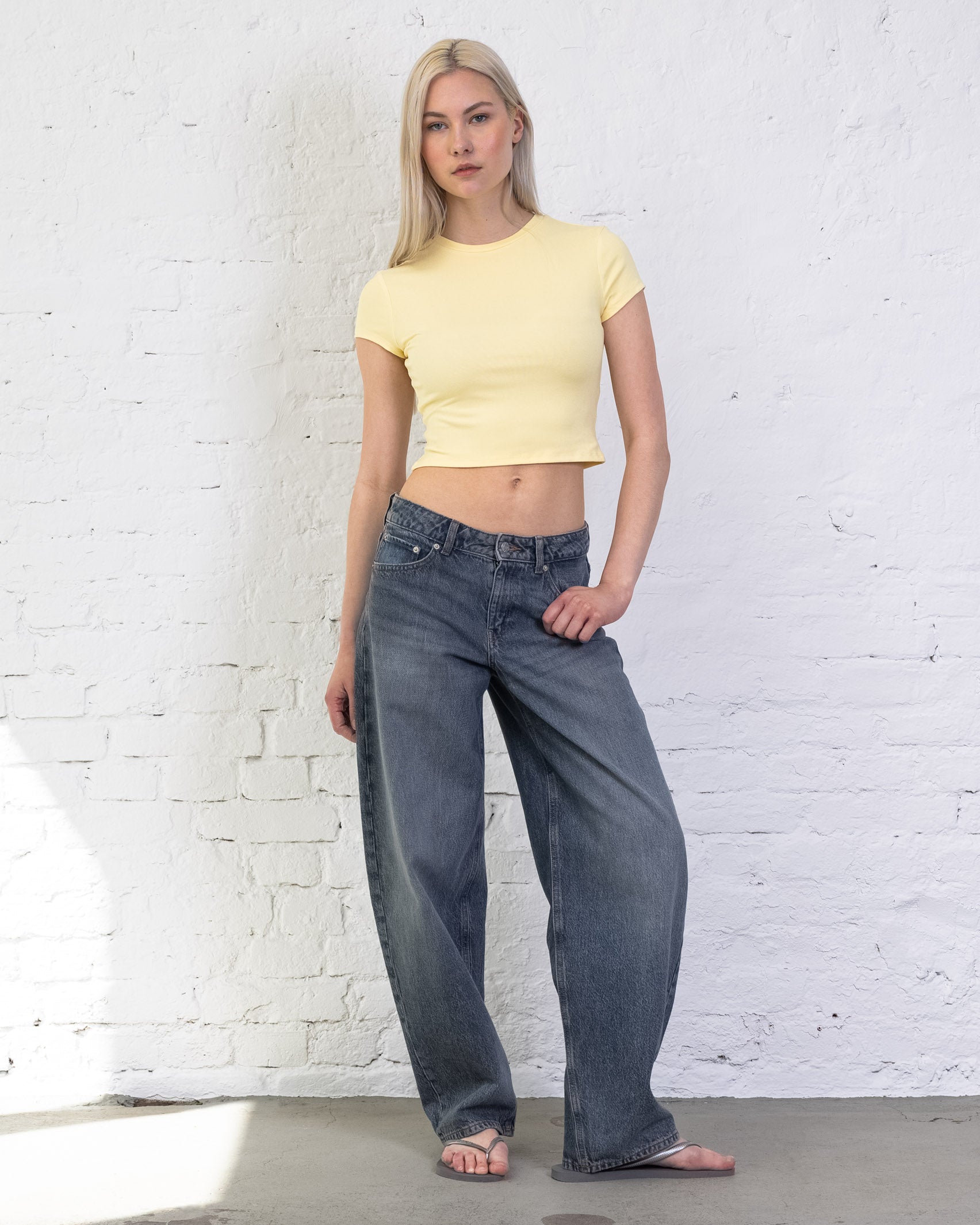 Weiches Crop T-Shirt