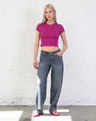 Weiches Crop T-Shirt
