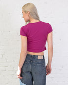 Weiches Crop T-Shirt