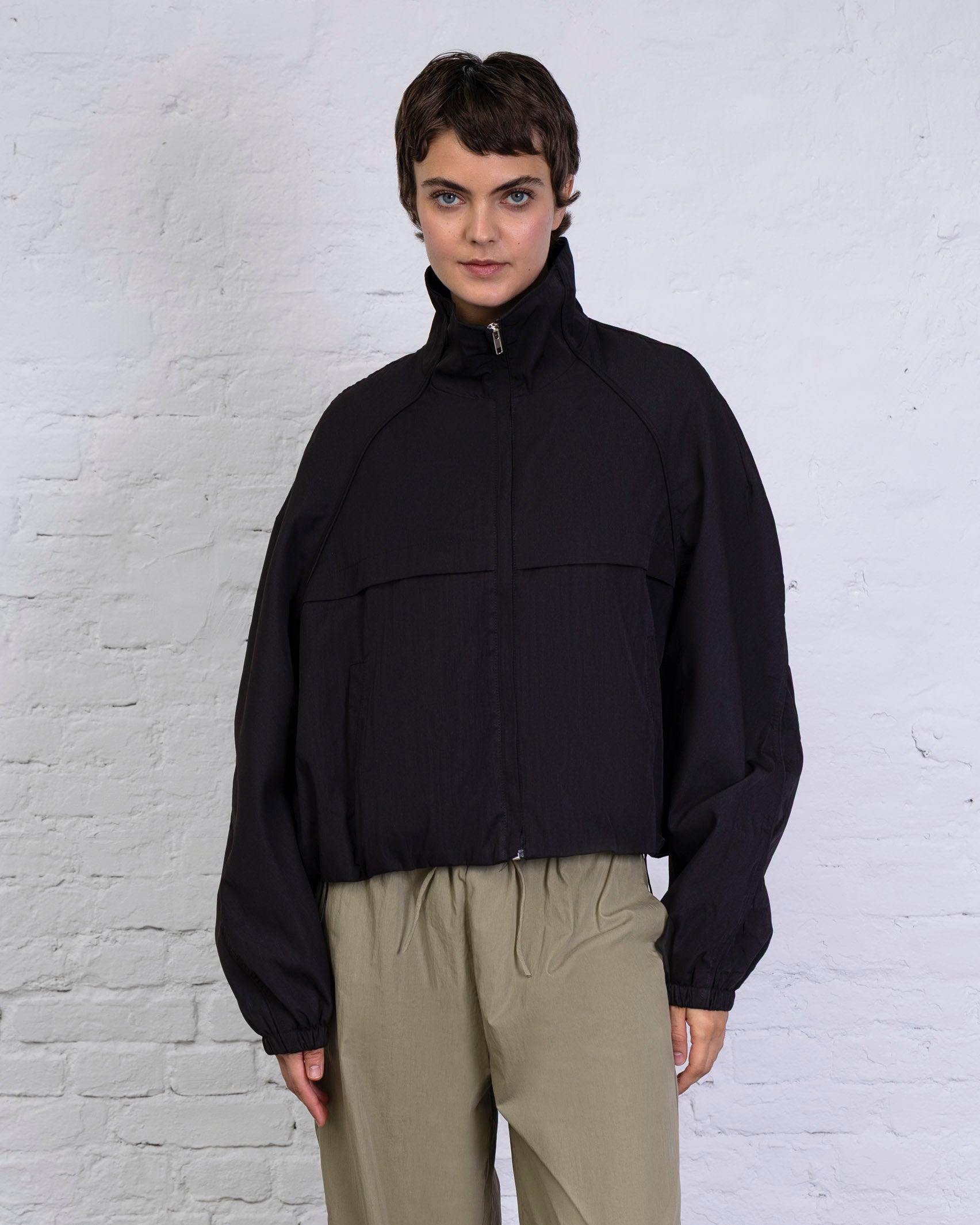 Bomberjacke mit Stehkragen