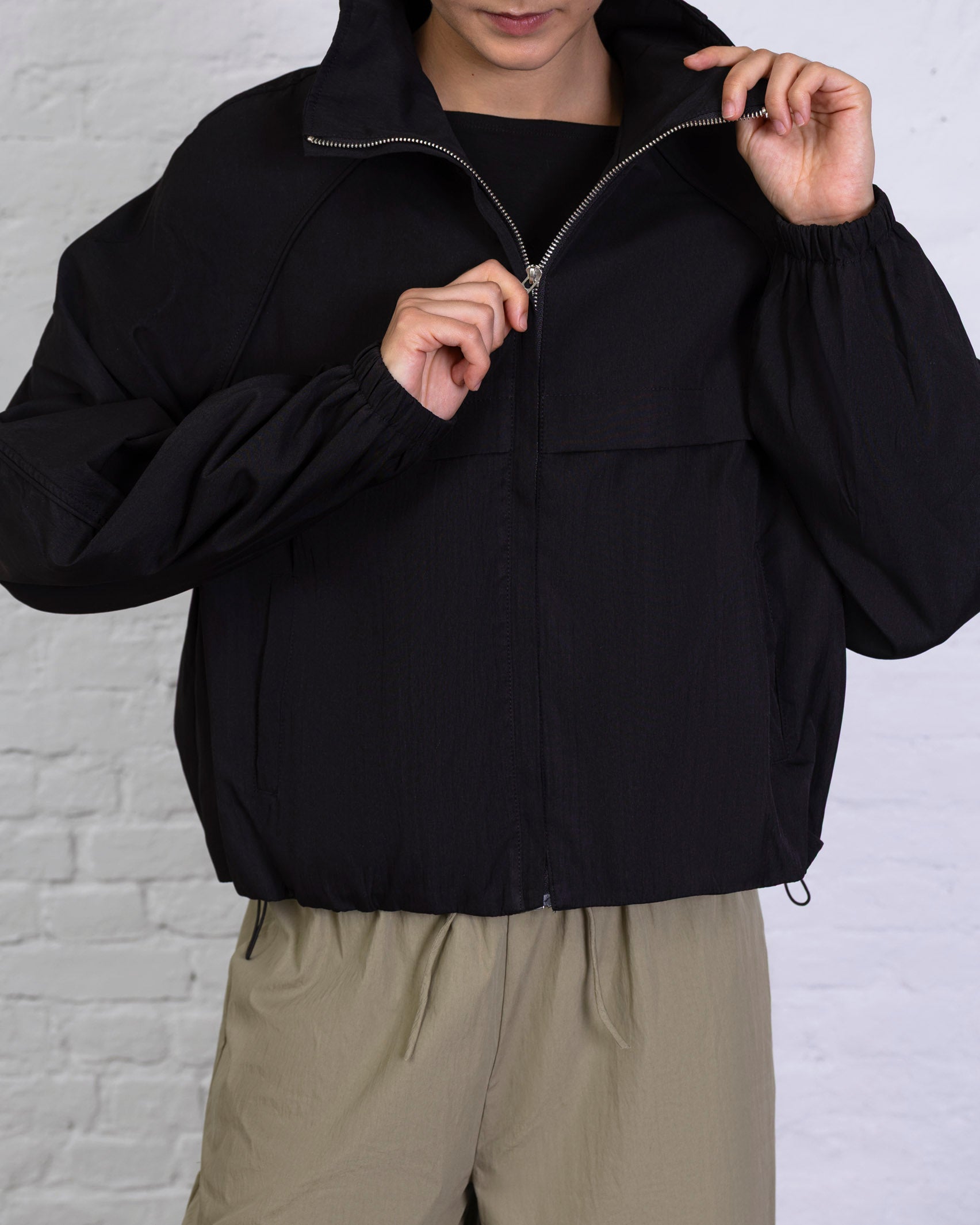 Bomberjacke mit Stehkragen