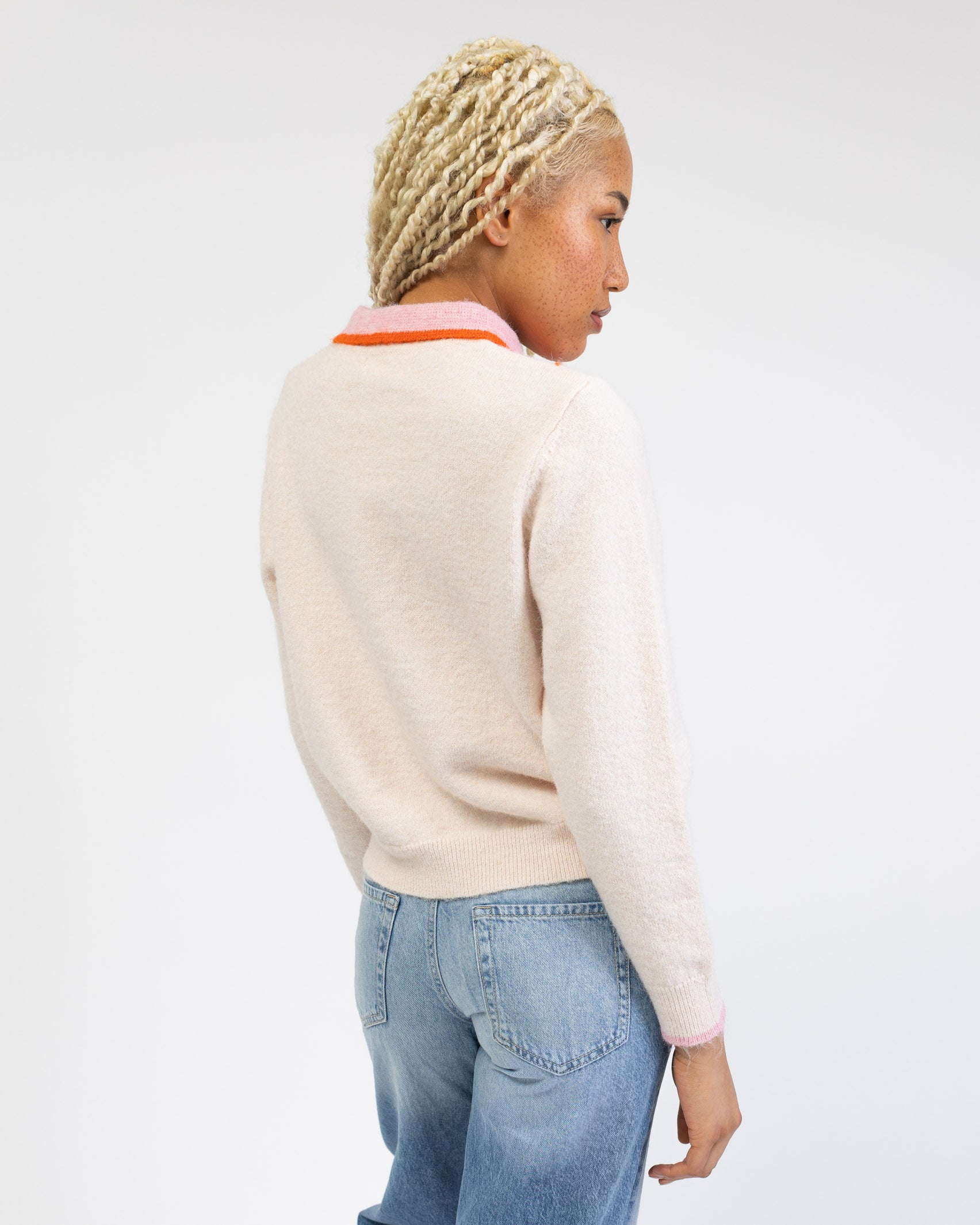 Strickjacke mit Argyle Muster