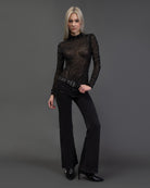 Body mit Wirbelmuster aus Strass