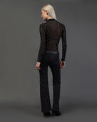 Body mit Wirbelmuster aus Strass