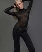 Body mit Wirbelmuster aus Strass